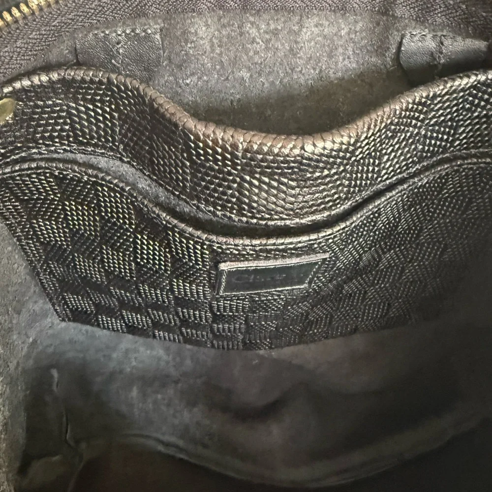 Clare V Black Textured Tote
